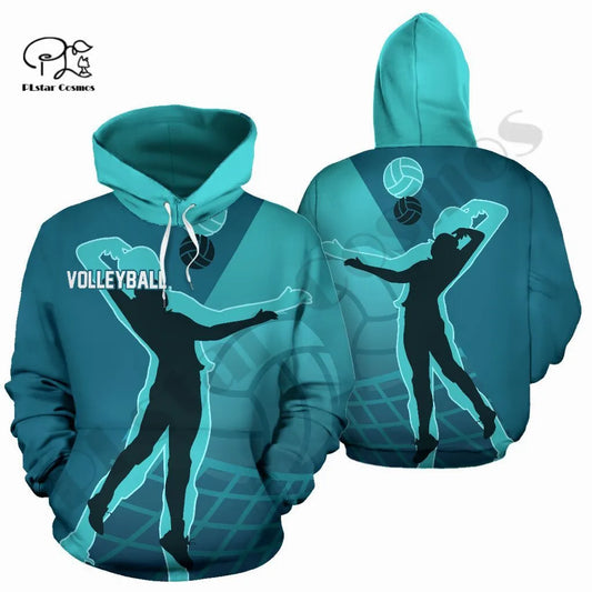 PLstar Cosmos 3DPrint Newest Volleyball Sport Funny Unique Men/Women Premium Harajuku Casual Streetwear Hoodies/Zip/Sweatshirt 4 - Sky Dominator