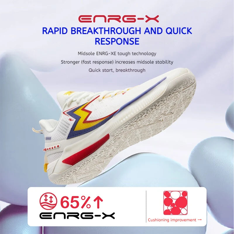 361 Degrees BIG3 5.0 Quick Men Basketball Shoes Cushion Bounce Wearable Breathable Stable Support Comfort Male Sneaker 672431118 - Sky Dominator