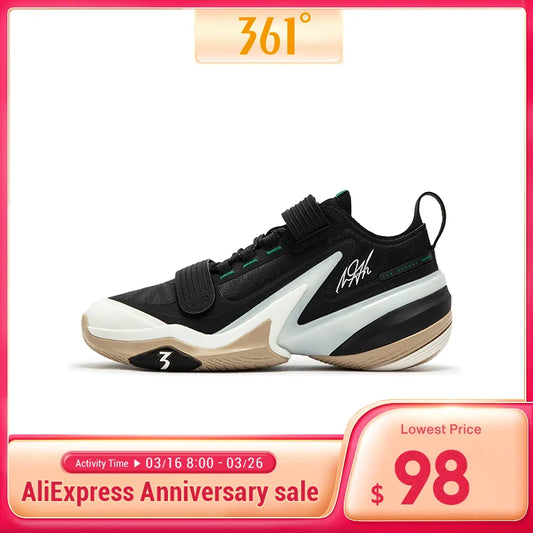 361 Degrees AG 5 Men Basketball Sport Shoes New Full Package Cushioning Rebound Wear-resistant Anti-slip Male Sneakers 672441124 - Sky Dominator