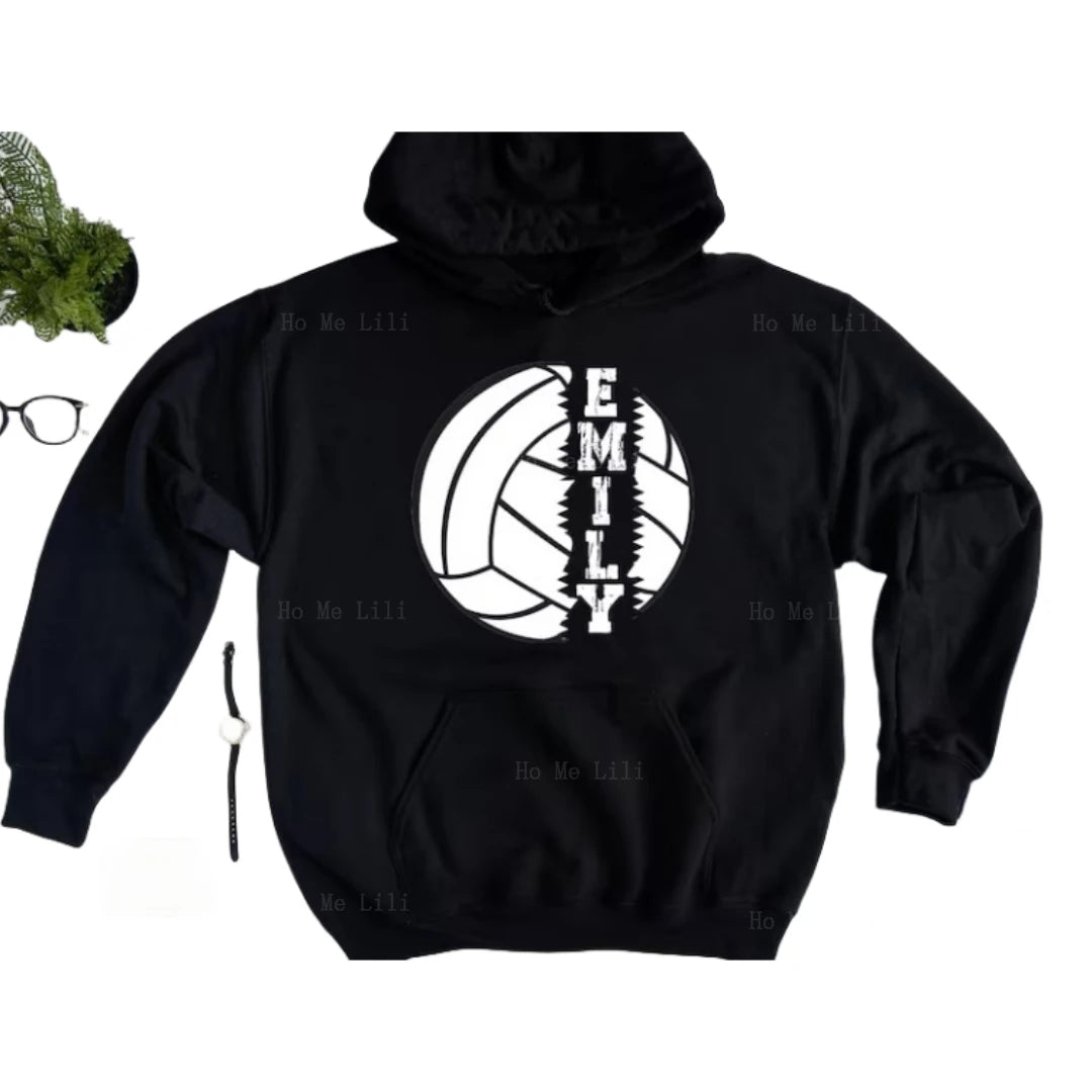 Custom Volleyball Bootleg Hoodie For Player Team Personalized Sweatshirt - Sky Dominator