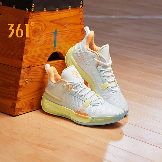 361 Degrees DVD Team Goey Men Basketball Shoes New Mesh Breathable Light Rebound Non-slip Wear-resistant Male Sneakers 672411115 - Sky Dominator